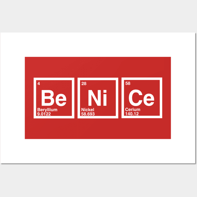 Be Nice Wall Art by nickbeta